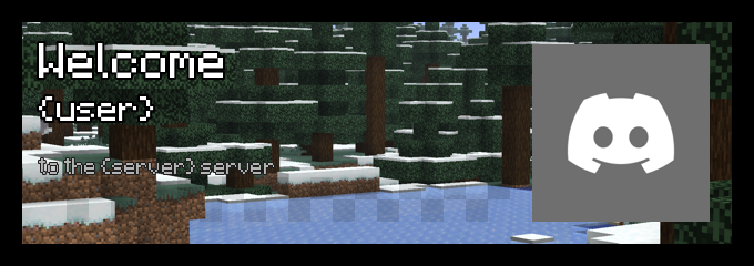 Snowy Taiga welcome banner
